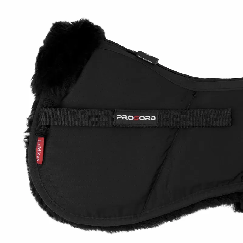 LeMieux ProSorb Merino+ 3 Pocket Half Pad Black 3 LeMieux ProSorb Merino+ 3 Pocket Half Pad Black - Image 3