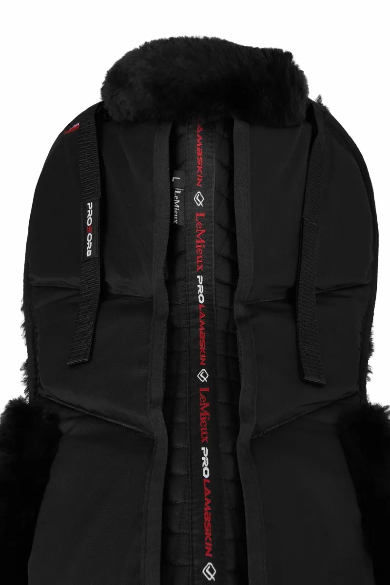LeMieux ProSorb Merino+ 3 Pocket Half Pad Black 4 LeMieux ProSorb Merino+ 3 Pocket Half Pad Black - Image 4