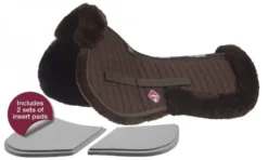 LeMieux ProSorb Merino+ Half Pad Brown