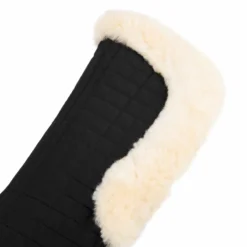 LeMieux ProSorb Merino+ Half Pad Black/Natural -PREMIER EQUINE LeMieux ProSorb Lambskin Half Pad NaturalBlack 2