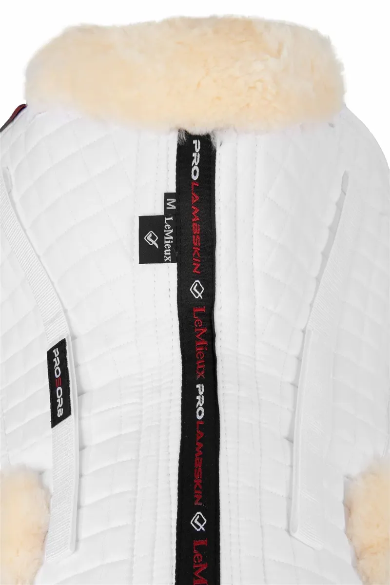 LeMieux ProSorb Merino+ Half Pad White/Natural 4 LeMieux ProSorb Merino+ Half Pad White/Natural - Image 4