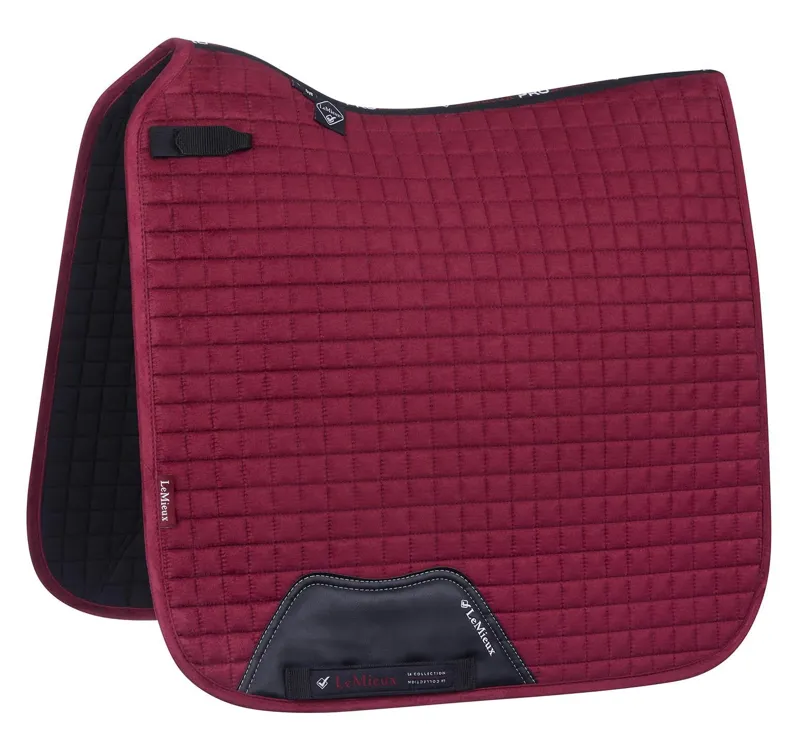 LeMieux Suede Dressage Square Mulberry 1 LeMieux Suede Dressage Square Mulberry