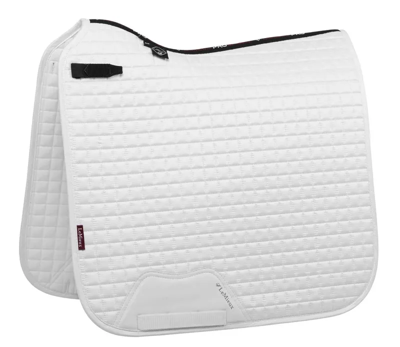 LeMieux Suede Dressage Square White 1 LeMieux Suede Dressage Square White