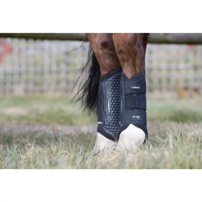 LeMieux Shoc Air XC Hind Boots Black 2 LeMieux Shoc Air XC Hind Boots Black - Image 2