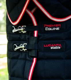Premier Equine Lucanta 450g Stable Rug With Neck Cover Black -PREMIER EQUINE Lucanta Stable 450g with Detachable Neck Black 3