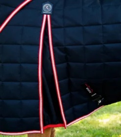 Premier Equine Lucanta 450g Stable Rug With Neck Cover Black -PREMIER EQUINE Lucanta Stable 450g with Detachable Neck Black 4