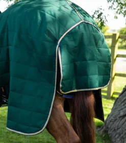 Premier Equine Lucanta 200g Stable Rug With Neck Cover Green 11 Premier Equine Lucanta 200g Stable Rug With Neck Cover Green -PREMIER EQUINE Lucanta Stable Green Image 6 RGB