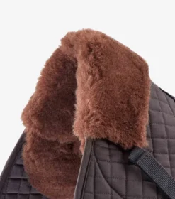 Premier Equine Merino Wool Saddle Pad - GP Numnah Brown/Brown Wool 8 Premier Equine Merino Wool Saddle Pad - GP Numnah Brown/Brown Wool -PREMIER EQUINE Merino Wool Half Lined GP Jump Numnah Brown 3