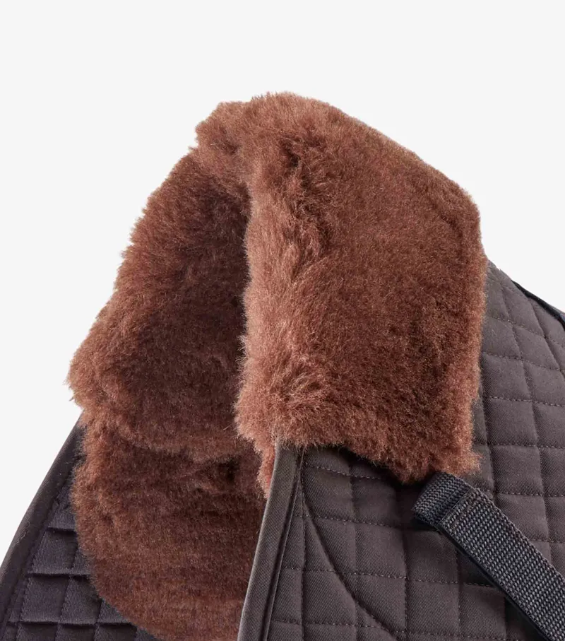 Premier Equine Merino Wool Saddle Pad - GP Numnah Brown/Brown Wool 3 Premier Equine Merino Wool Saddle Pad - GP Numnah Brown/Brown Wool - Image 3