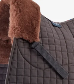 Premier Equine Merino Wool Saddle Pad - GP Numnah Brown/Brown Wool 9 Premier Equine Merino Wool Saddle Pad - GP Numnah Brown/Brown Wool -PREMIER EQUINE Merino Wool Half Lined GP Jump Numnah Brown 4