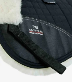 Premier Equine Merino Wool Half Pad - Black/Natural Wool -PREMIER EQUINE Merino Wool Half Pad Black Natural 5