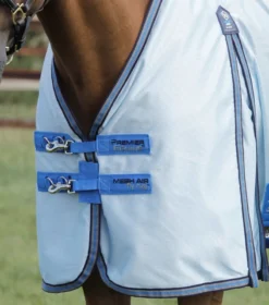 Premier Equine Mesh Air Fly Rug With Surcingles Blue -PREMIER EQUINE Mesh Air Fly Rug with Surcingles Blue 3