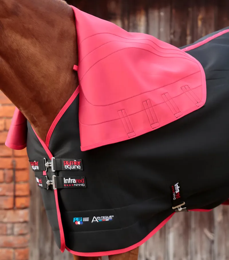 Premier Equine Nano-Tec Infrared Horse Rug Black/Red 3 Premier Equine Nano-Tec Infrared Horse Rug Black/Red - Image 3