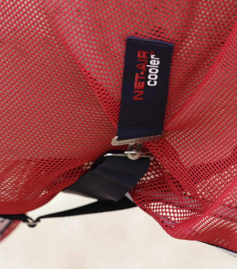 Premier Equine Net-Air Cooler Rug Red 4 Premier Equine Net-Air Cooler Rug Red - Image 4