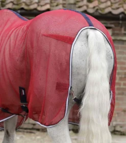 Premier Equine Net-Air Cooler Rug Red 9 Premier Equine Net-Air Cooler Rug Red -PREMIER EQUINE Net Air Cooler Rug Red 5