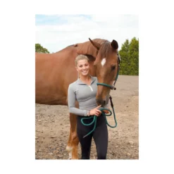 Cameo Anatomic Leather Headcollar Green -PREMIER EQUINE P ANA LEA HEAD COL C230 13