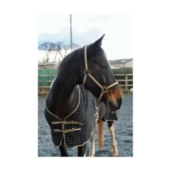 Cameo Cooler Rug - Black-Gold -PREMIER EQUINE P COR COL COO C119 C543 02