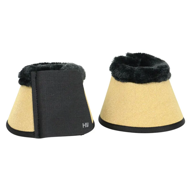 Hy Impact Shimmer Over Reach Boots In Gold 1 Hy Impact Shimmer Over Reach Boots In Gold