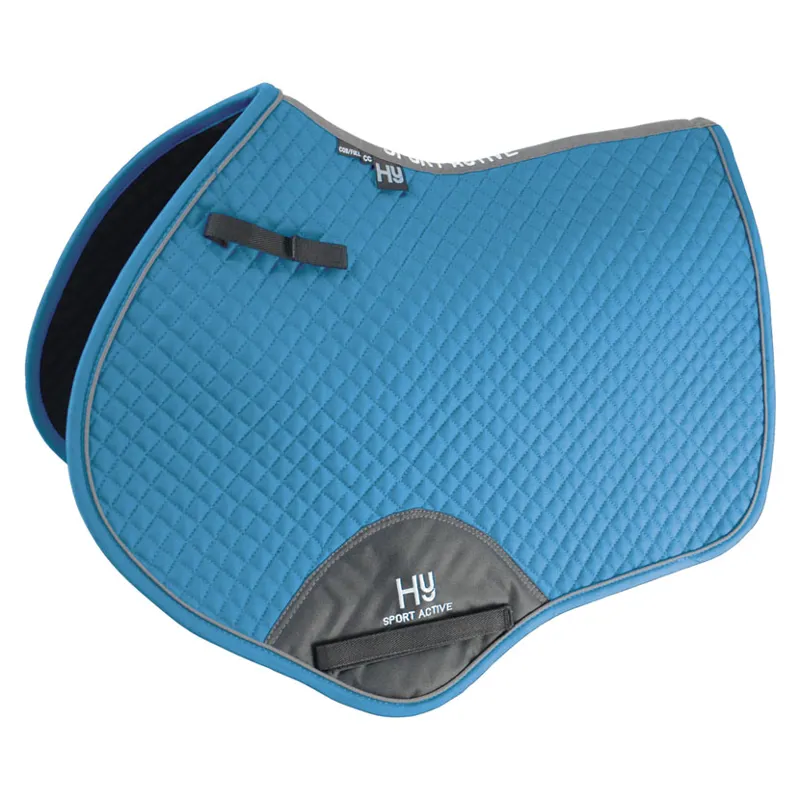 Hy Sport Active Close Contact Saddle Pad In Sky Blue 1 Hy Sport Active Close Contact Saddle Pad In Sky Blue