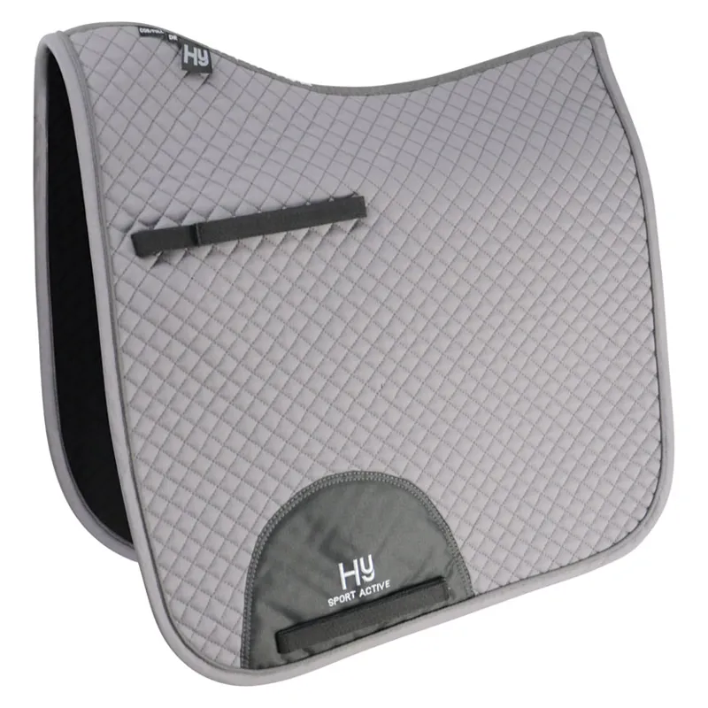 Hy Sport Active Dressage Saddle Pad In Pencil Point Grey 1 Hy Sport Active Dressage Saddle Pad In Pencil Point Grey