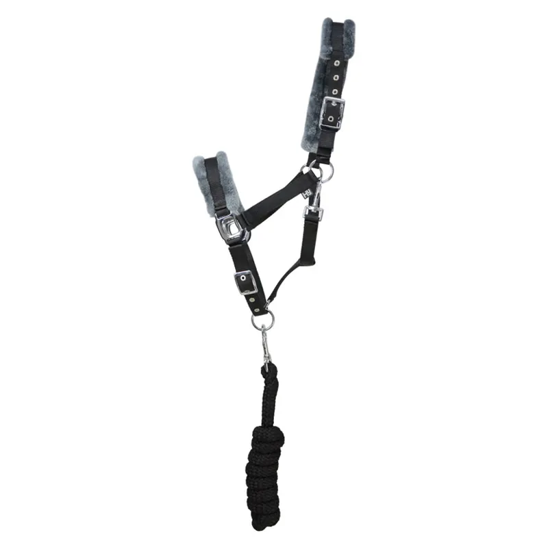 Hy Sport Active Head Collar And Lead Rope In Black 1 Hy Sport Active Head Collar And Lead Rope In Black