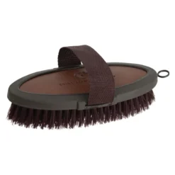 Coldstream Faux Leather Body Brush In Brown/Black