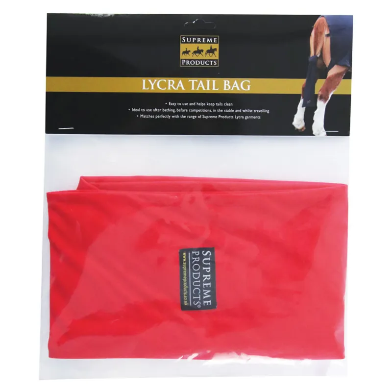 Supreme Products Lycra Tail Bag In Red 1 Supreme Products Lycra Tail Bag In Red