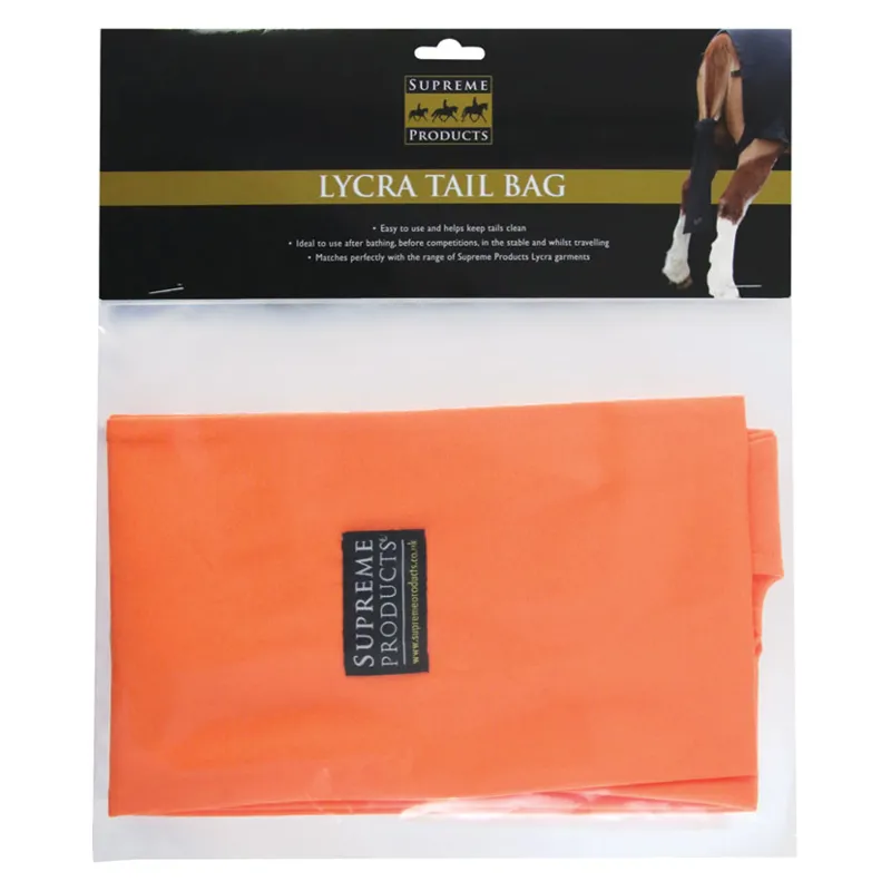 Supreme Products Lycra Tail Bag In Orange 1 Supreme Products Lycra Tail Bag In Orange