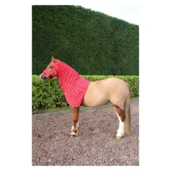 Supreme Products Dotty Fleece Hood In Rosette Red