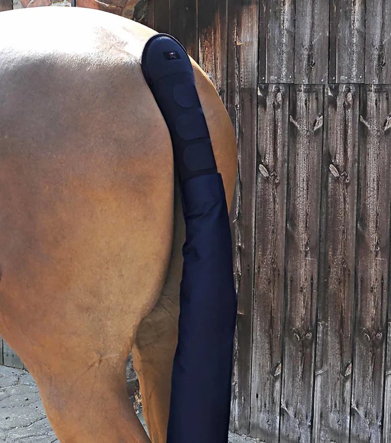 Premier Equine Padded Horse Tail Guard With Tail Bag Navy 1 Premier Equine Padded Horse Tail Guard With Tail Bag Navy