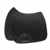 Premier Equine Plain Cotton Saddle Pad - Dressage Square Black