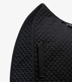 Premier Equine Plain Cotton Saddle Pad - Dressage Square Black -PREMIER EQUINE Plain Cotton Dressage Square Black 3