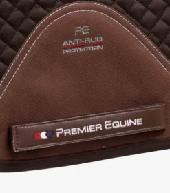 Premier Equine Plain Cotton Saddle Pad - Dressage Square Brown -PREMIER EQUINE Plain Cotton Dressage Square Brown 5