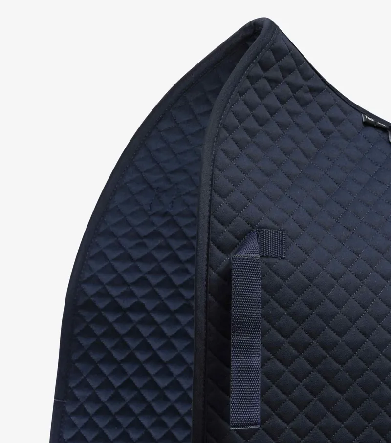 Premier Equine Plain Cotton Saddle Pad - Dressage Square Navy 3 Premier Equine Plain Cotton Saddle Pad - Dressage Square Navy - Image 3