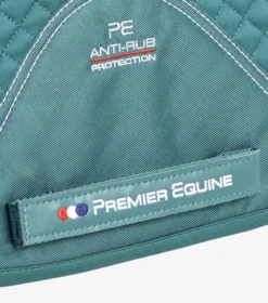 Premier Equine Plain Cotton Saddle Pad - Dressage Square Turquoise 10 Premier Equine Plain Cotton Saddle Pad - Dressage Square Turquoise -PREMIER EQUINE Plain Cotton Dressage Square Turquoise 5