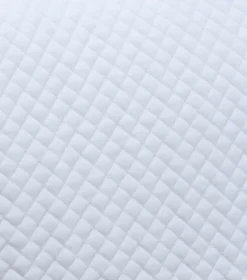 Premier Equine Plain Cotton Saddle Pad - Dressage Square White -PREMIER EQUINE Plain Cotton Dressage Square White 4