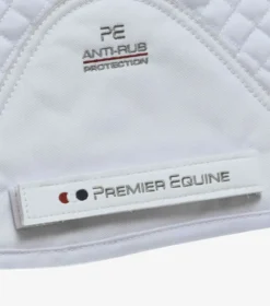 Premier Equine Plain Cotton Saddle Pad - Dressage Square White -PREMIER EQUINE Plain Cotton Dressage Square White 5