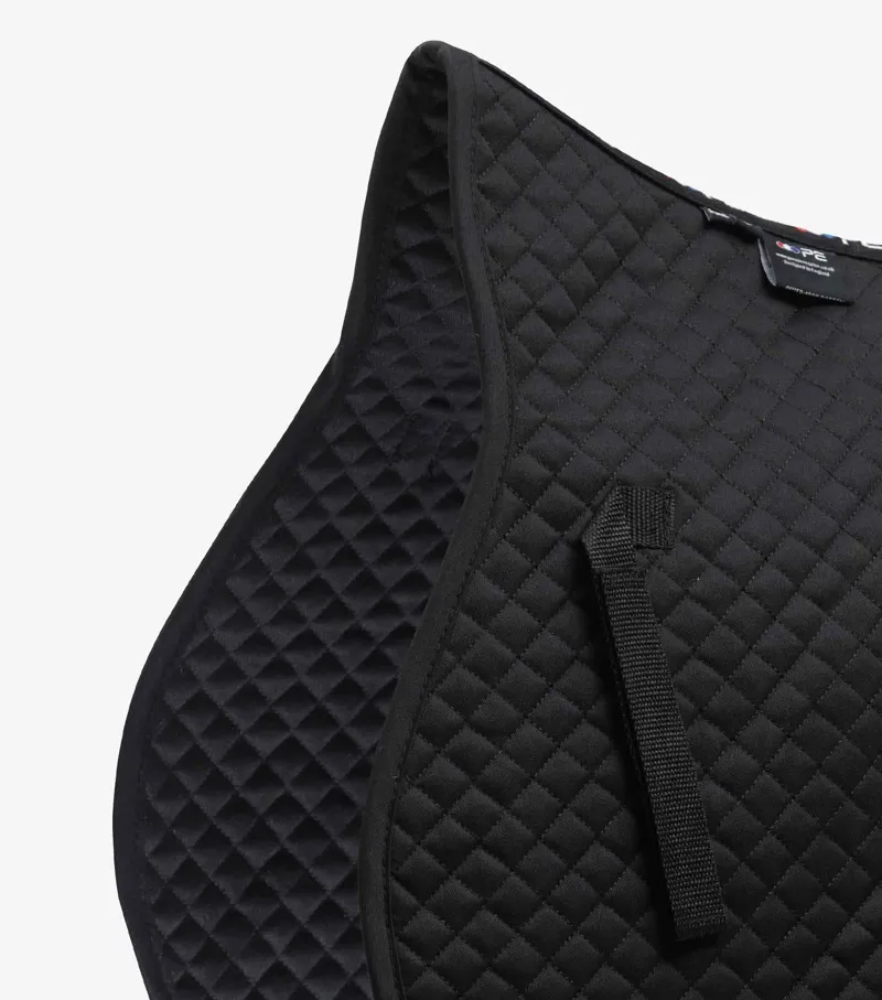 Premier Equine Plain Cotton GP Jump Saddle Pad Black 3 Premier Equine Plain Cotton GP Jump Saddle Pad Black - Image 3
