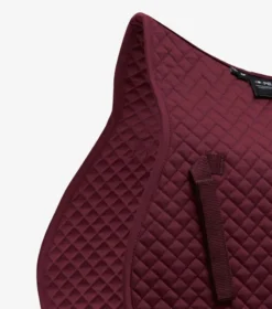 Premier Equine Plain Cotton GP Jump Saddle Pad Burgundy 8 Premier Equine Plain Cotton GP Jump Saddle Pad Burgundy -PREMIER EQUINE Plain Cotton GPJump Square Burgundy 3
