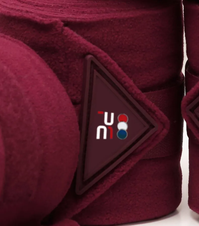 Premier Equine Horse Polo Fleece Bandages Burgundy 2 Premier Equine Horse Polo Fleece Bandages Burgundy - Image 2