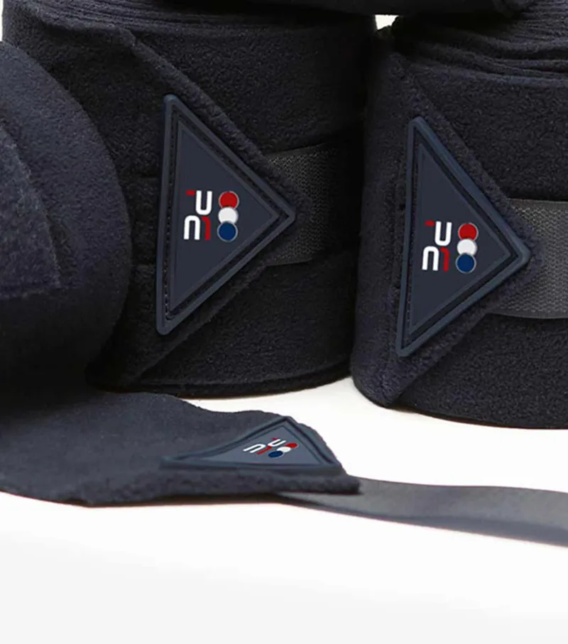 Premier Equine Horse Polo Fleece Bandages Navy 2 Premier Equine Horse Polo Fleece Bandages Navy - Image 2