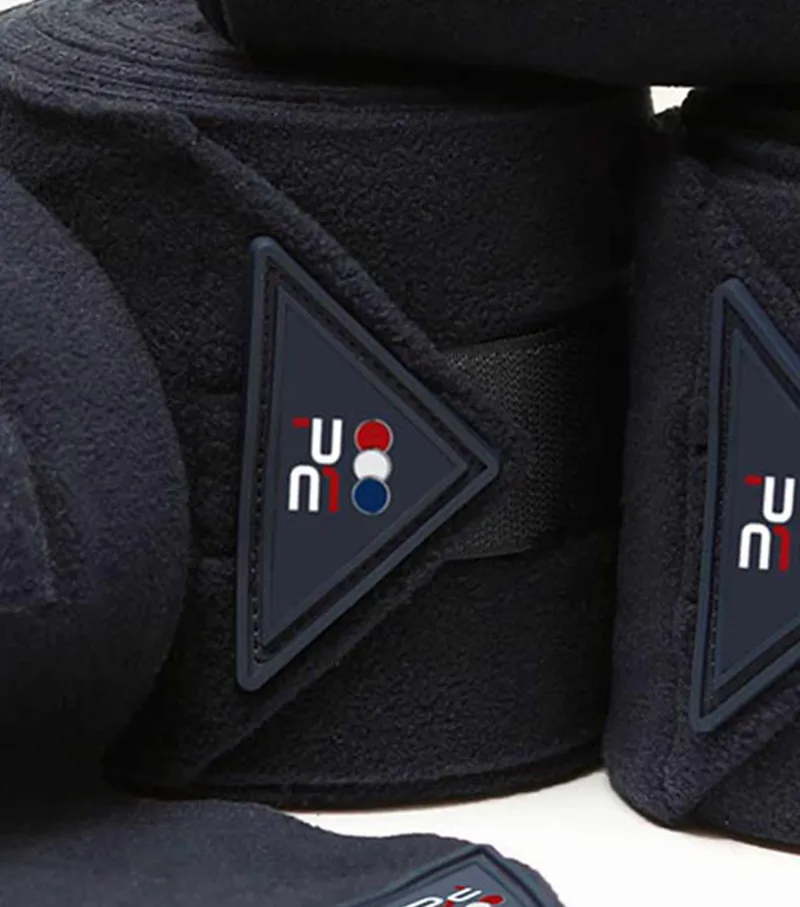 Premier Equine Horse Polo Fleece Bandages Navy 4 Premier Equine Horse Polo Fleece Bandages Navy - Image 4