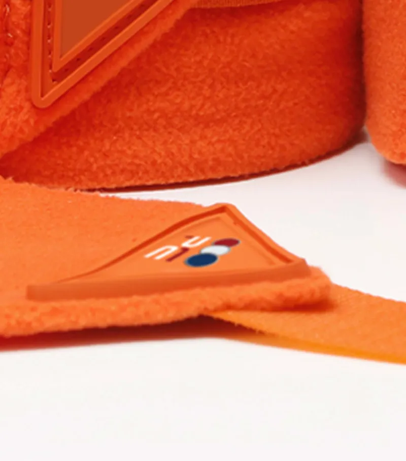Premier Equine Horse Polo Fleece Bandages Orange 2 Premier Equine Horse Polo Fleece Bandages Orange - Image 2