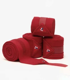 Premier Equine Horse Polo Fleece Bandages Red