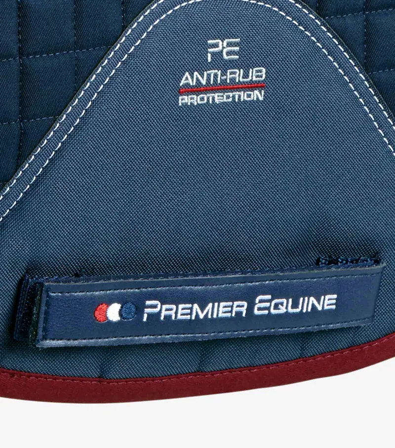 Premier Equine Pony CC Merino Wool European GP Square Navy/Burgundy Wool 5 Premier Equine Pony CC Merino Wool European GP Square Navy/Burgundy Wool - Image 5