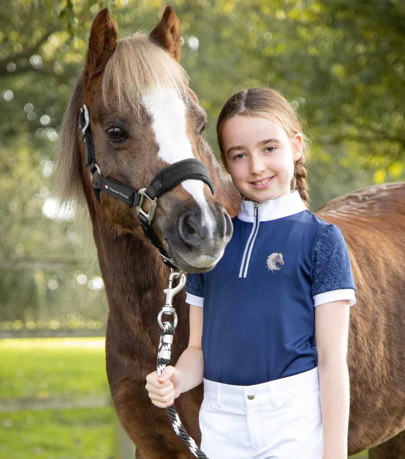 Premier Equine Fleece Padded Pony Headcollar Black 2 Premier Equine Fleece Padded Pony Headcollar Black - Image 2