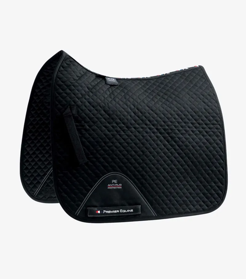 Premier Equine Pony Plain Cotton Dressage Square Black 1 Premier Equine Pony Plain Cotton Dressage Square Black