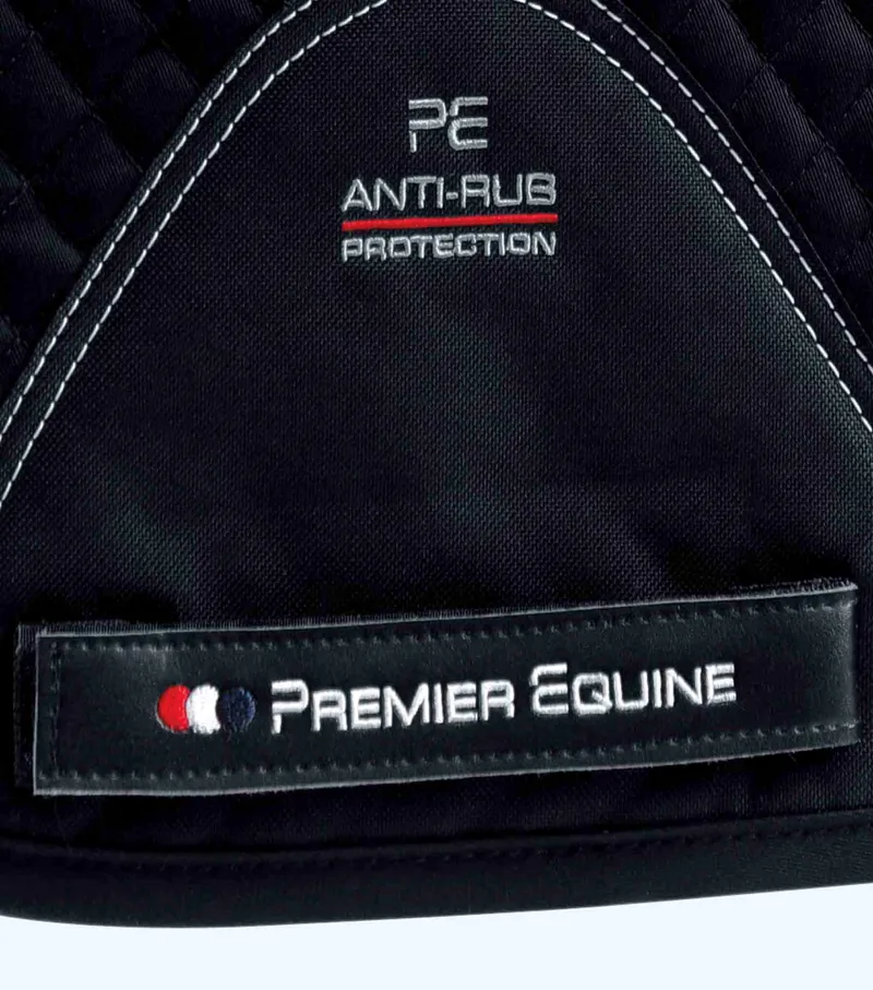 Premier Equine Pony Plain Cotton Dressage Square Black 5 Premier Equine Pony Plain Cotton Dressage Square Black - Image 5