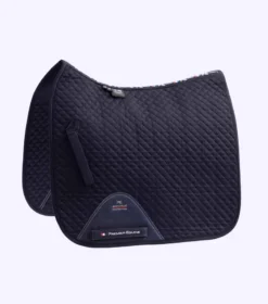 Premier Equine Pony Plain Cotton Dressage Square Navy
