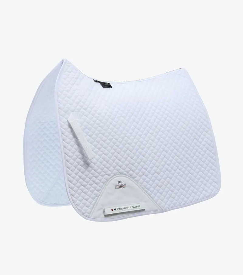 Premier Equine Pony Plain Cotton Dressage Square White 1 Premier Equine Pony Plain Cotton Dressage Square White
